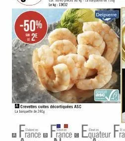 crevettes cuites delpierre