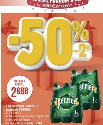 soit par 2 l'unite:  2€88  perrien  errier 