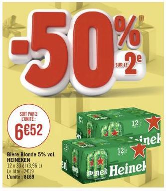 bière blonde Heineken