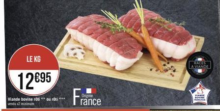 Origine  rance  RACES  A VIANDE  VIANDE BOVINE  FRANCA 