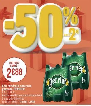 SOIT PAR 2 L'UNITE:  2€88  perrien  errier 