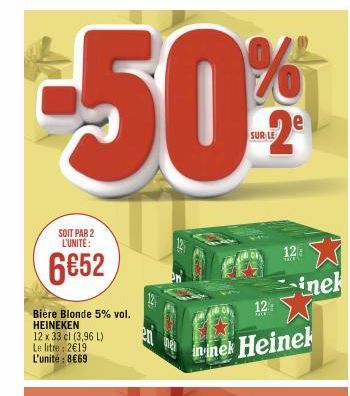 bière blonde Heineken