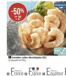 crevettes cuites delpierre