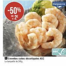 crevettes cuites Delpierre