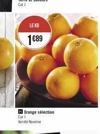 le kg  1€89  h orange sélection  cat 1  vanete naveling 