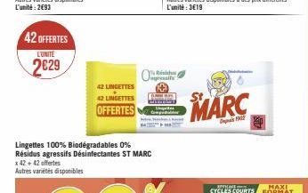 lingettes St marc