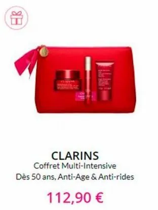 8.3  clarins coffret multi-intensive dès 50 ans, anti-age & anti-rides  112,90 € 