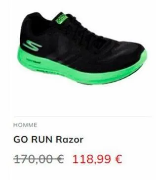 b  homme  go run razor  170,00 € 118,99 € 