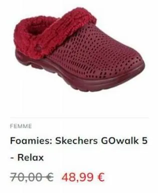 femme  foamies: skechers gowalk 5  - relax  70,00 € 48,99 € 