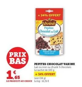 chocolat au lait vahiné