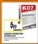 litok  500  adesivo cementido litokol key  k07  mon 20 