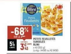 surgelés blini