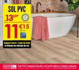 Sol PVC décor chêne naturel offre à 11,15€ sur Décor Discount