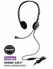 Casque  A445643 6,91 € dont éco-contribution 0,01 €  