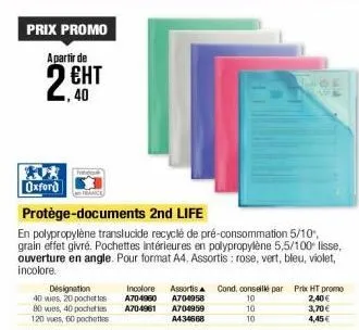 protège-documents promo