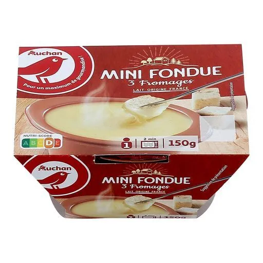 mini fondue 3 fromages auchan