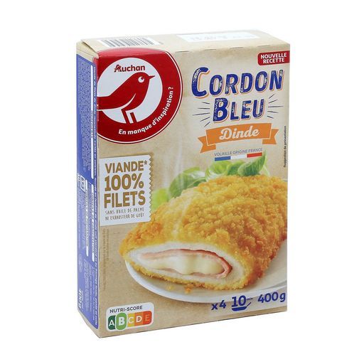 CORDON BLEU DE DINDE AUCHAN