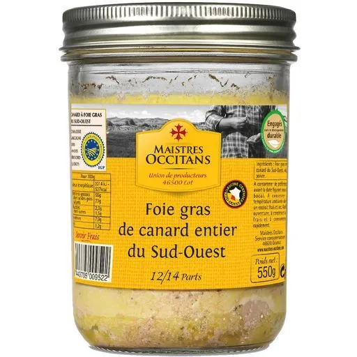 foie gras de canard entier du sud-ouest maistres occitans