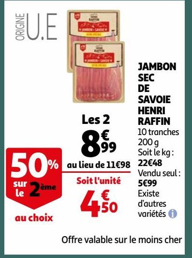 JAMBON SEC DE SAVOIE HENRI RAFFIN