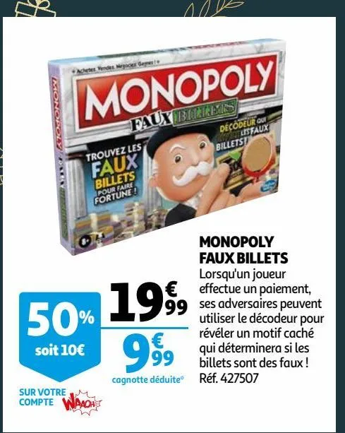 monopoly faux billets