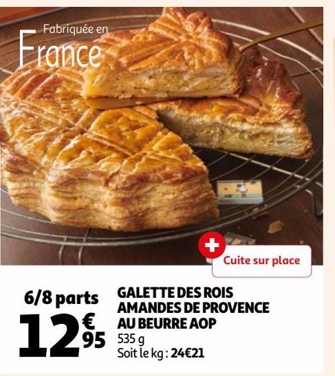 GALETTE DES ROIS AMANDES DE PROVENCE AU BEURRE AOP