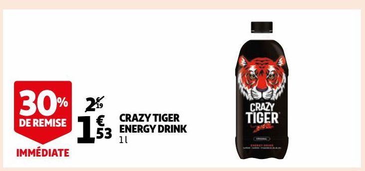 CRAZY TIGER ENERGY DRINK