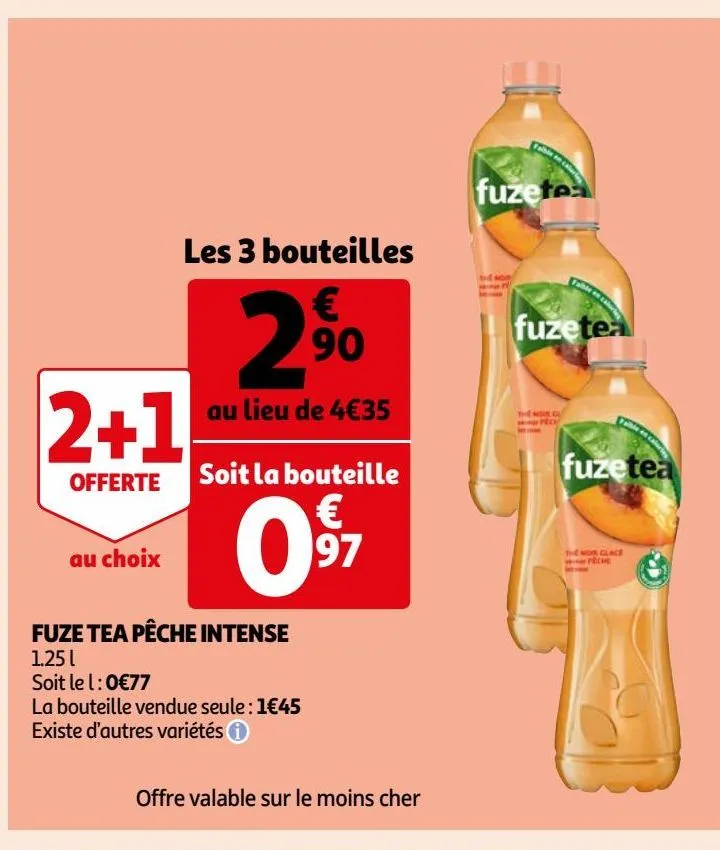 fuze tea pêche intense