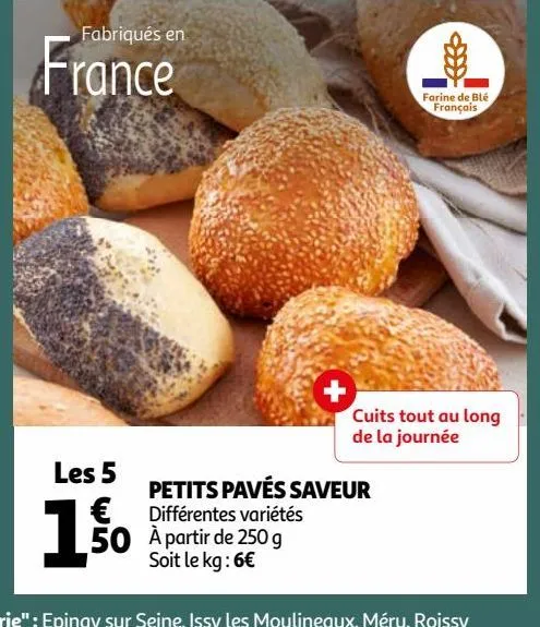 petits pavés saveur