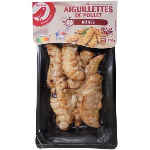 AIGUILLETTES DE POULET RÔTIES AUCHAN