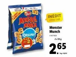 +6011-resta  vico  monsta monch  abre  original  lot  inédit  chez lidl  monster munch  5617830  2x 135 g  265 