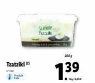 produit fal  tzatziki (2)  1120  salettes tzatziki  200g  139 