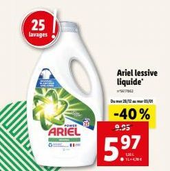 lessive liquide Ariel