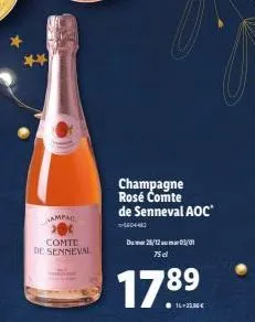 champagne rosé aoc