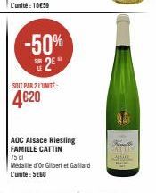 -50%  2⁰¹  SOIT PAR 2 L'UNITÉ:  4€20  Re  CATTIN  ALACE 