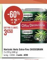 haricots verts Cassegrain