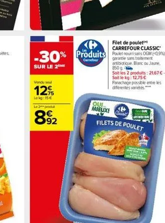 filets de poulet carrefour