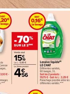 lessive liquide Le chat