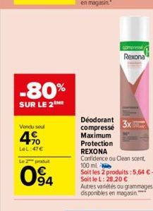 déodorant Rexona