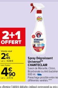 spray dégraissant Chanteclair