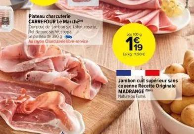 jambon cuit carrefour