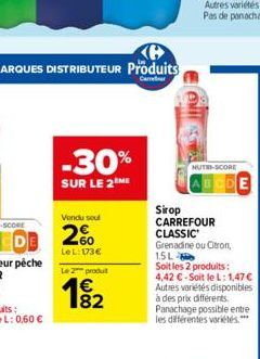 sirop Carrefour