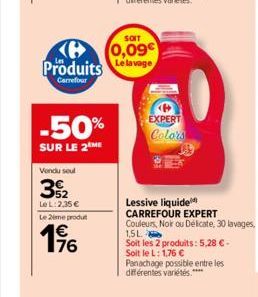 lessive liquide Carrefour