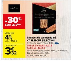 saumon fumé Carrefour