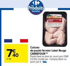 cuisses de poulet Carrefour