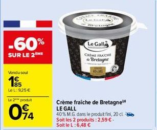 crème fraîche Le Gall