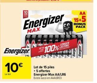 piles Energizer