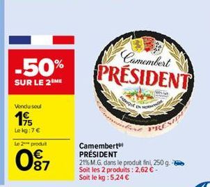 camembert Président