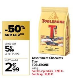 chocolats Toblerone