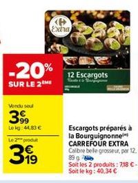 escargots Carrefour