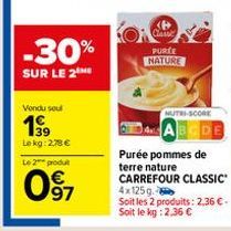 pommes de terre Carrefour